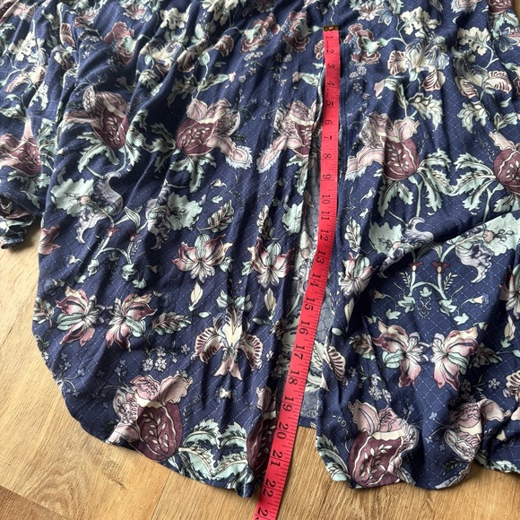 Jaase Navy Floral Maxi Dress with Pink and Cream Blooms - Picture 9 of 12